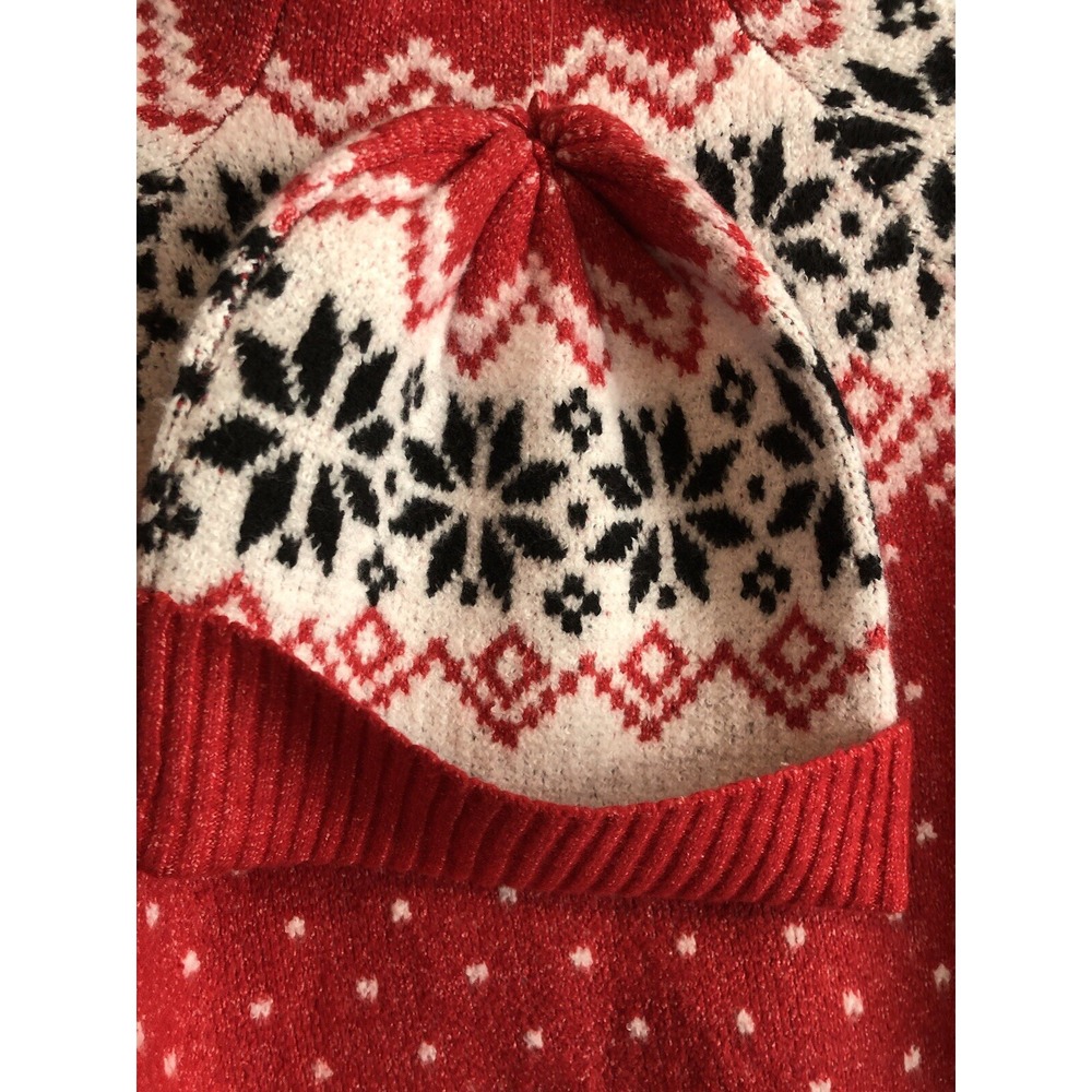No Boundaries Women M Fairaisle Jacquard Pullover Sweater Beanie Set 2-Piece - Picture 2 of 11